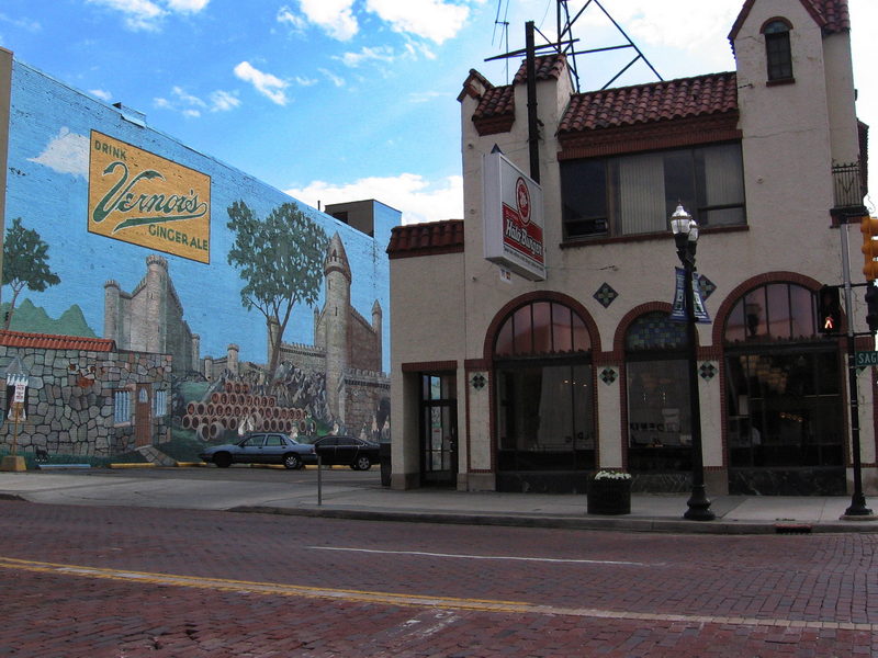 Halo Burger - Downtown Flint Location With Vernors Mural (newer photo)